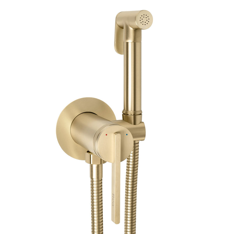 Baterie bideu Rea Grace Brush Gold - Alamă - Auriu periat | SanitarePro