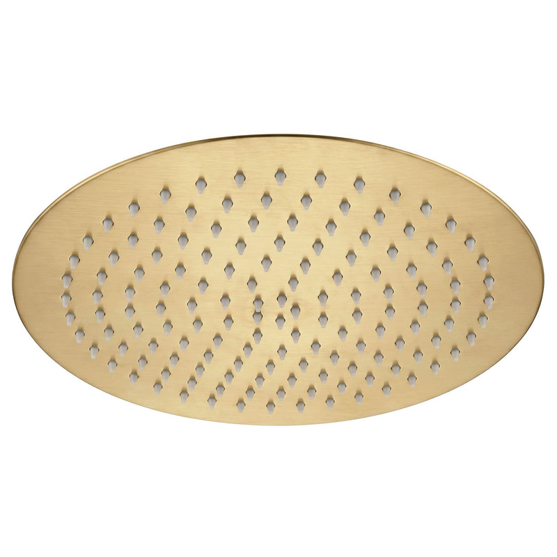 Cap de duș rotund REA JS-P014BG 30cm Brush Gold - Inox - Auriu periat | SanitarePro