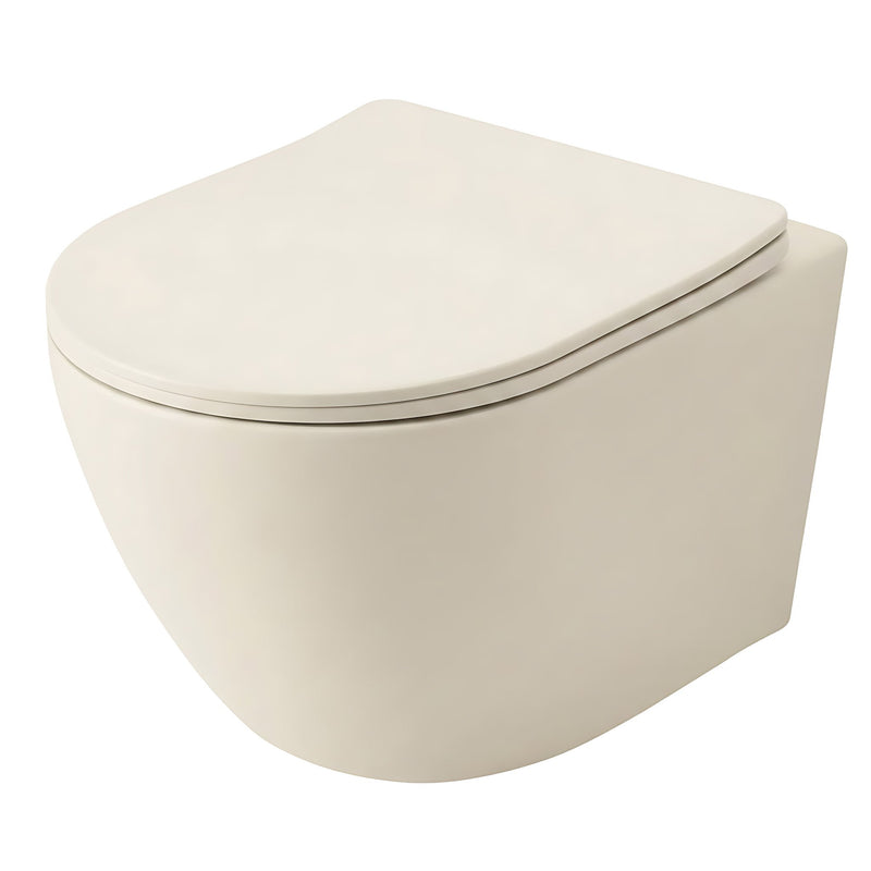 Vas WC suspendabil REA Focus Tornado Creme - Ceramică sanitară - Ecru | SanitarePro