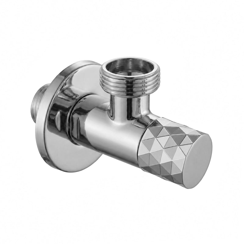Robinet colțar Diamond 03 1/2" x 3/4" Chrome - Inox - Crom | SanitarePro