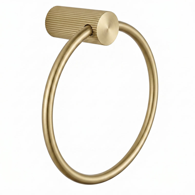 Cuier baie Ring 64106 SOLO Brush Gold - Metal - Auriu periat | SanitarePro
