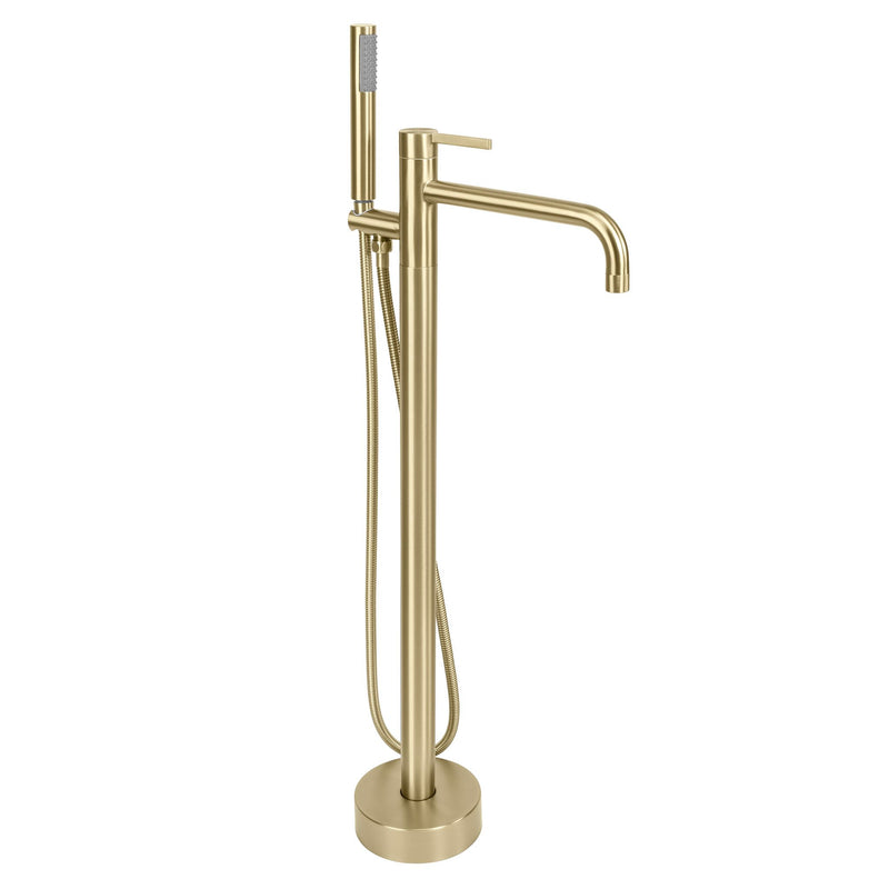 Baterie de podea Rea Foster Brush Gold - Inox, Alamă - Auriu periat | SanitarePro