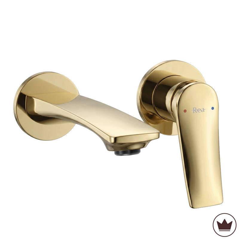 Baterie de lavoar încastrată REA VISION Gold + BOX - alama - Gold | SanitarePro