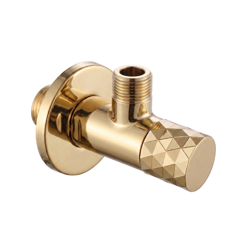 Robinet colțar Diamond 03 1/2" x 3/8" Gold - Inox - De aur | SanitarePro