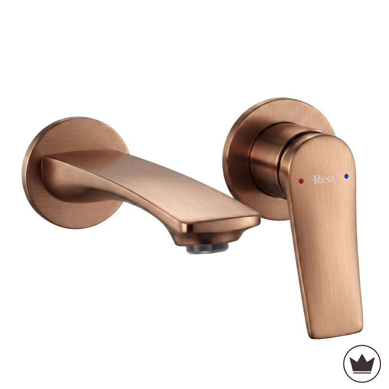 Baterie de lavoar încastrată REA VISION Brush Copper + BOX - alama - Cupru periat | SanitarePro