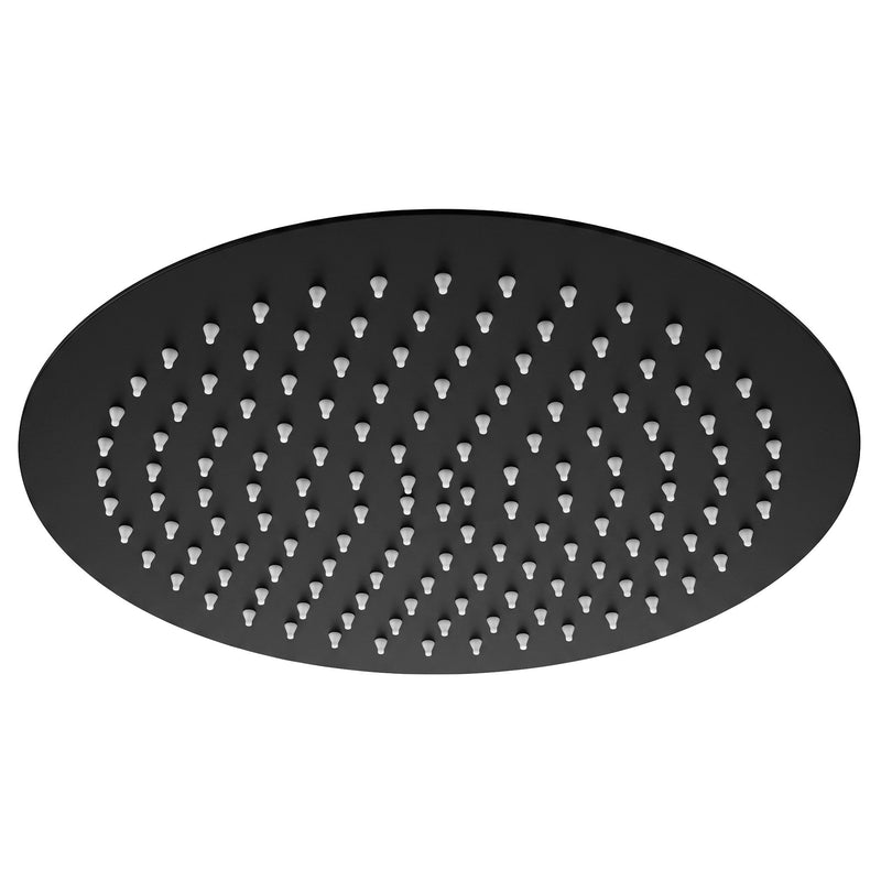 Cap de duș rotund REA JS-P014B 30cm Black - Inox - Negru | SanitarePro
