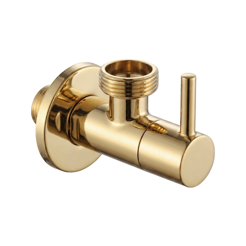 Robinet colțar 1/2" x 3/4" Gold - Inox - De aur | SanitarePro