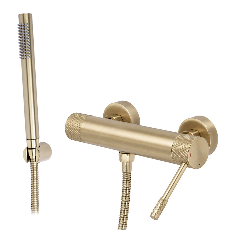 Baterie pentru cadă REA Venti Brush Gold - Alamă, ABS - Auriu periat | SanitarePro