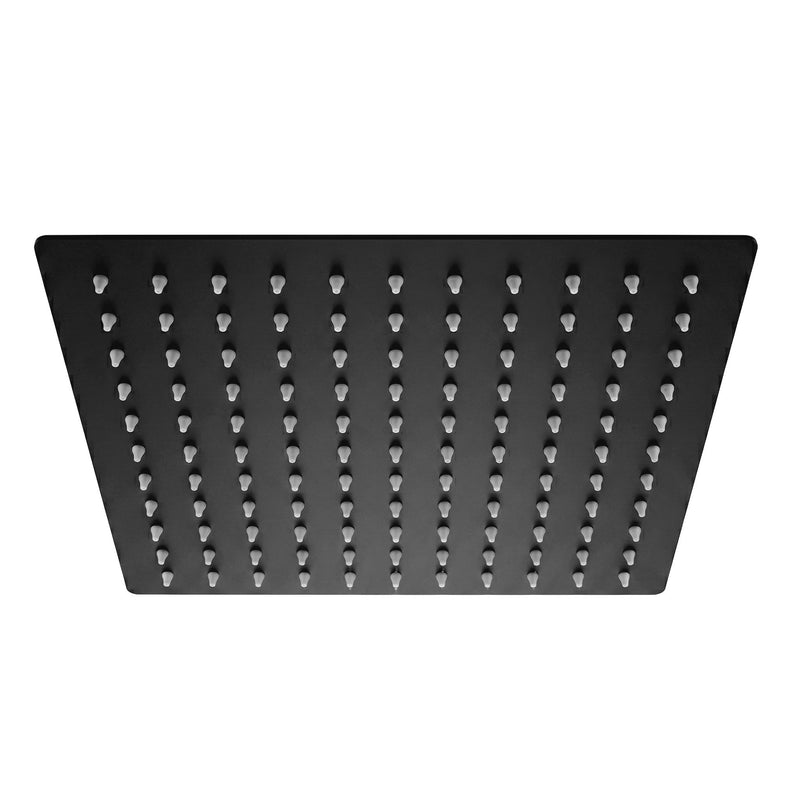 Pălărie de duș pătrată REA JS-P015B 25cm Black - Inox - Negru | SanitarePro
