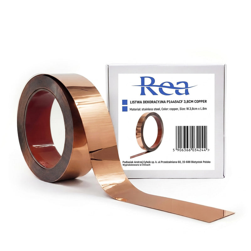 Bandă decorativă autoadezivă Rea P14454CF 3,8cm Copper