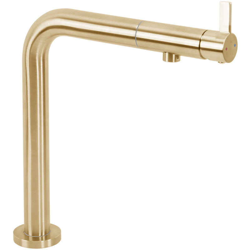 Baterie de bucătărie REA COLE Brush Gold