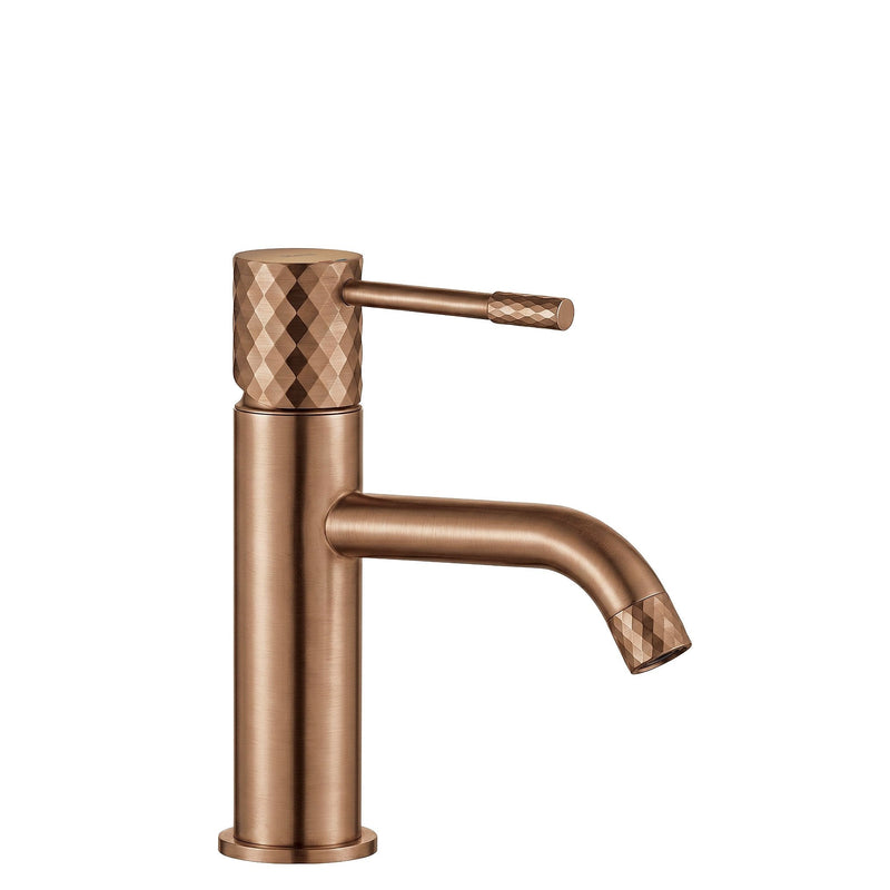 Baterie pentru lavoar Rea Lungo Diamond Brush Copper