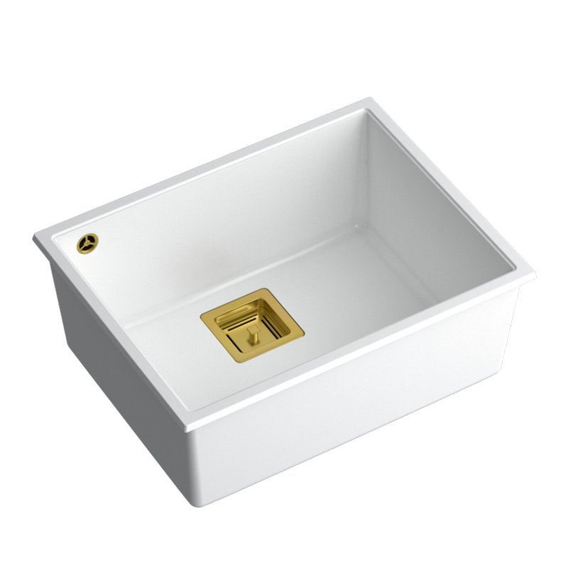 Chiuveta din granit DAVID 50 White - Granit - White | SanitarePro