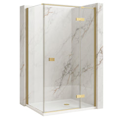 Cabina de dus Rea Atlas 120x80 Brush Gold