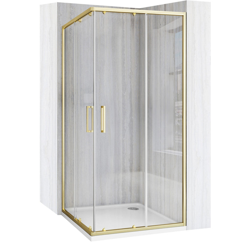 Cabină de duș Rea City 90x90 cm Gold Brush