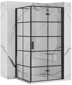 Cabina de dus Rea Molier Black 80x80