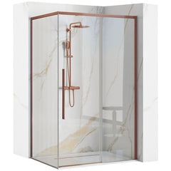 Cabina de dus SOLAR Copper Brush 120x90cm