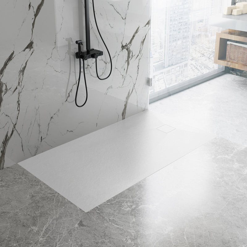 Cada de duș Magnum White 120x90 - Compozit SMC - Alb | SanitarePro