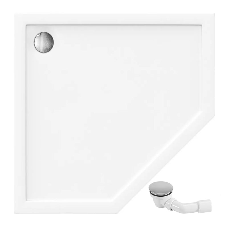 Cadita de dus Diamond 80x80 Alb