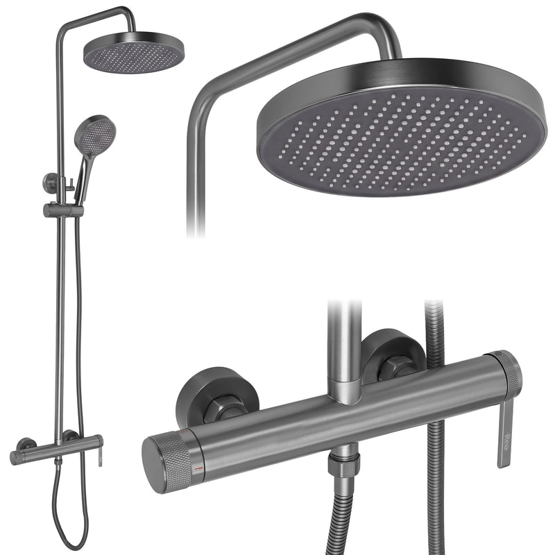 Set dus Rea Grace Titan - Alamă, ABS - Titan | SanitarePro