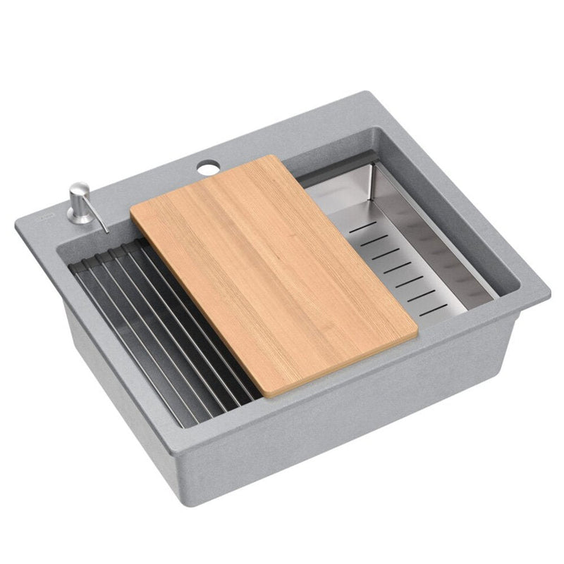 Chiuveta din granit KURT 110 WORKSTATION Grey Metallic