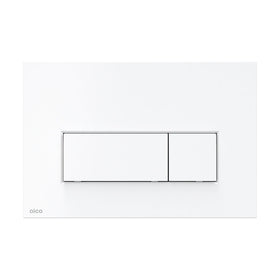 Clapeta de actionare, Alcadrain, Thin, M576, cu doua volume, alb mat