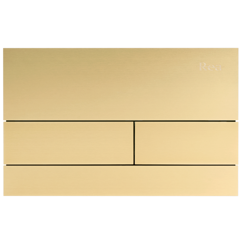 Clapeta pentru rezervor incastrat Rea T K011A-Q Gold Brush - Metal - Auriu periat | SanitarePro