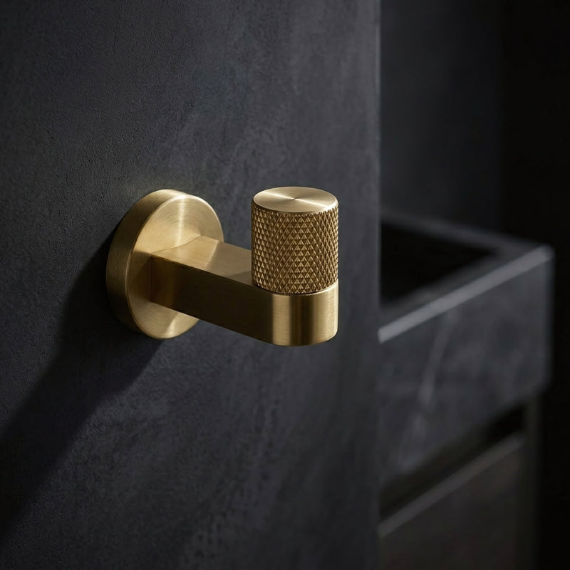 Cuier de baie 39104 ORI Brush Gold - Metal - Auriu periat | SanitarePro