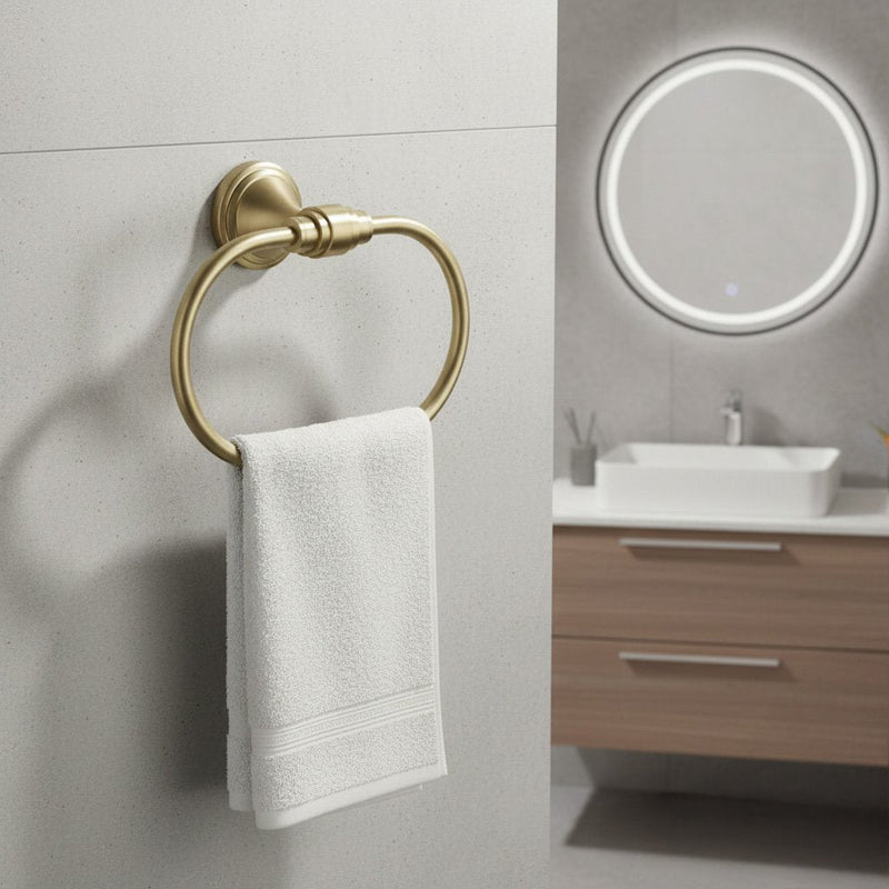 Cuier de baie Ring 16101 Brushed Gold