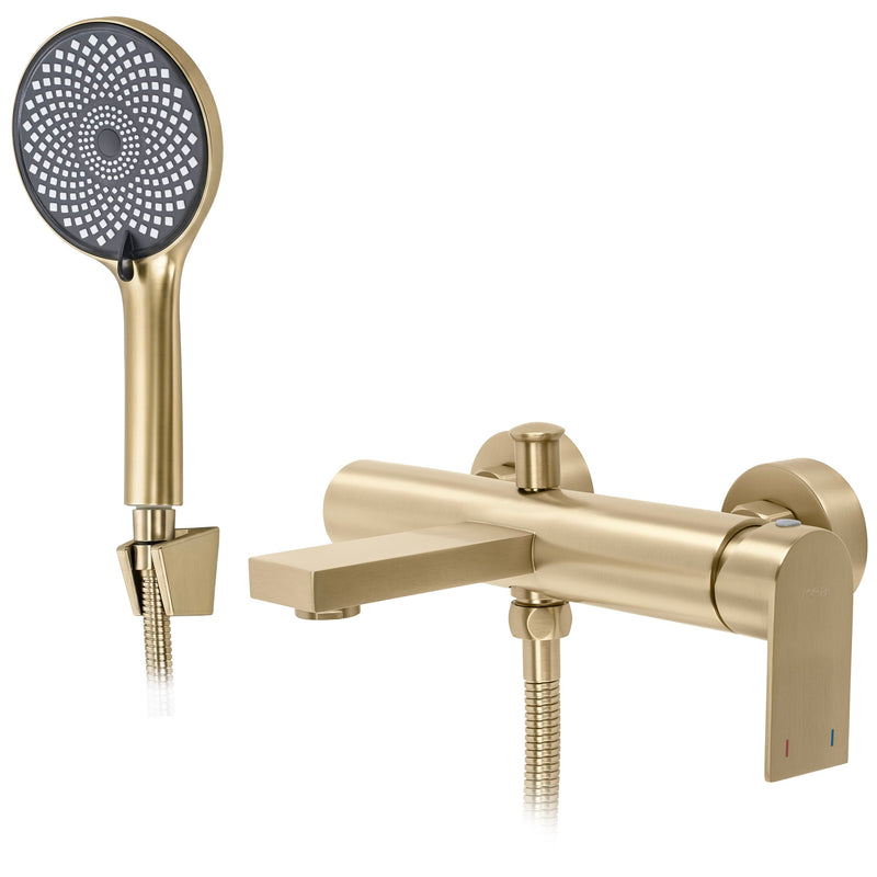 Baterie pentru cadă REA Hunter Brush Gold - Alamă, ABS - Auriu periat | SanitarePro