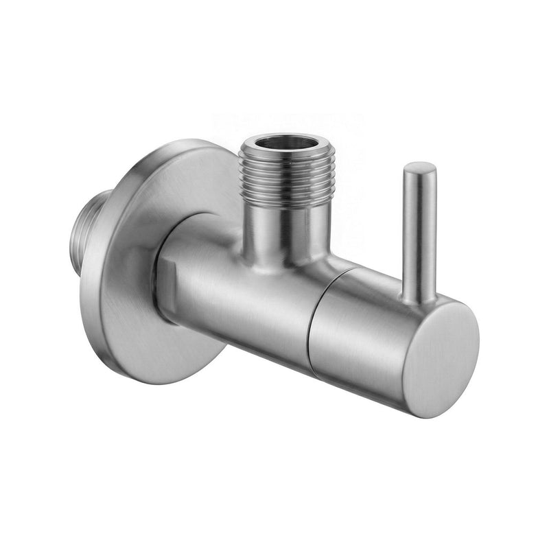 Robinet colțar 1/2" x 3/8" Brush Nickel - Inox - Oțel periat | SanitarePro
