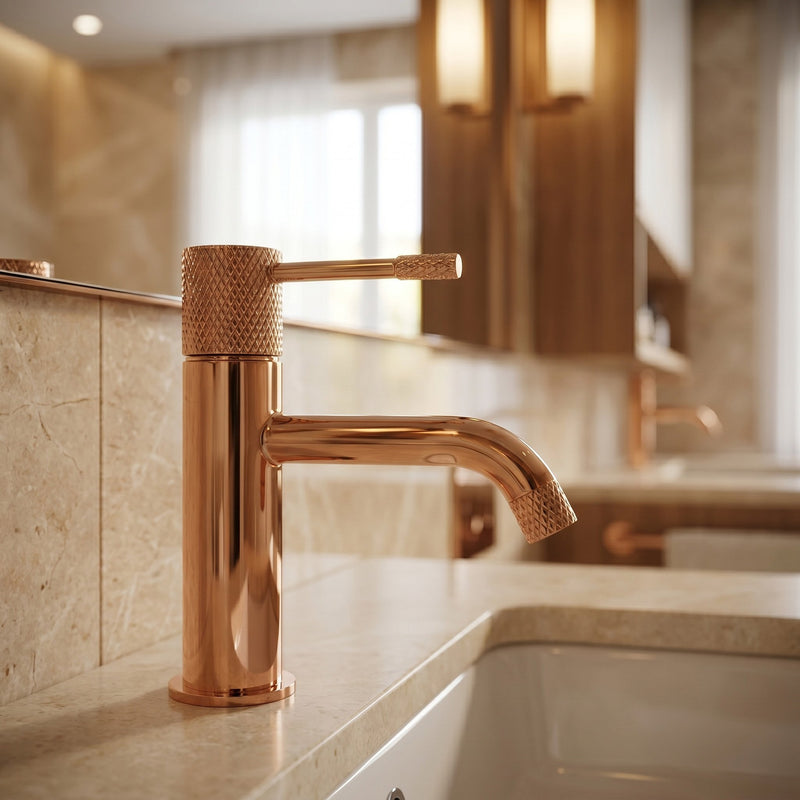 Baterie pentru lavoar Rea Venti Copper Low - Alamă - Cupru | SanitarePro