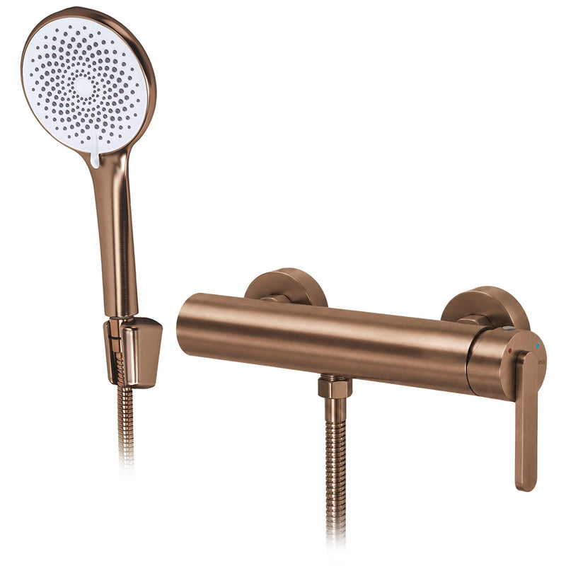 Baterie pentru cadă REA Ontario Side Brush Copper - Alamă, ABS - Cupru periat | SanitarePro