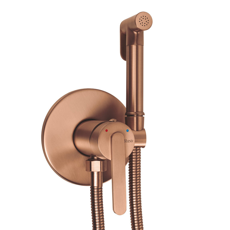 Baterie bideu Rea Ontario Brush Copper - Alamă - Cupru periat | SanitarePro