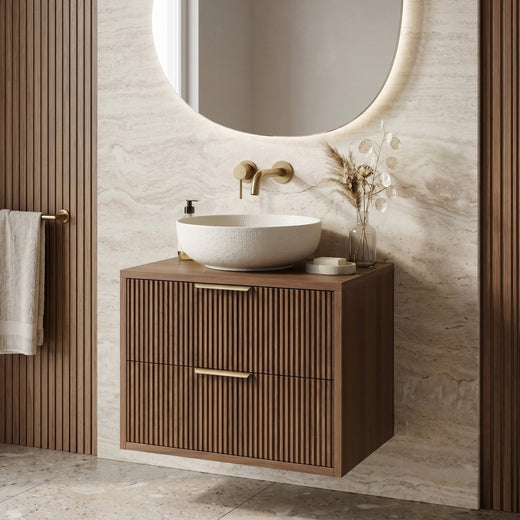 Dulap baie pentru lavoar Rea Mono 60cm Brown