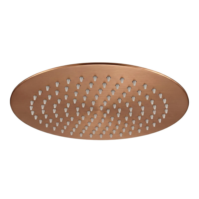 Cap de duș rotund REA JS-P014BRG 25cm Brush Copper - Inox - Cupru periat | SanitarePro