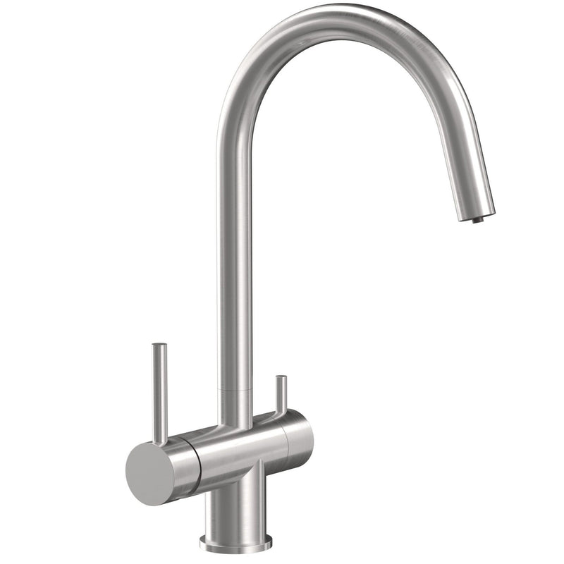 Baterie de bucătărie REA Caren BRUSH NICKEL - Inox - Oțel periat | SanitarePro