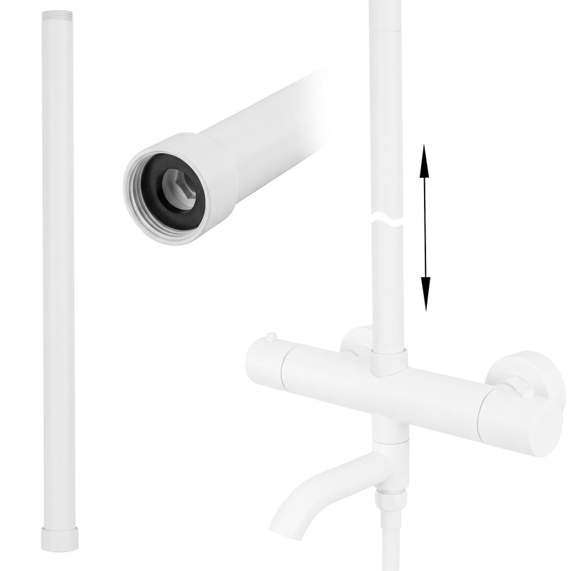 Prelungire coloana duș white 50cm - White | SanitarePro
