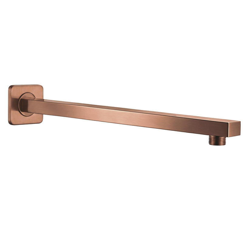 Braț de duș pătrat REA JS-9022BRG 40cm Brush Copper - Inox - Cupru periat | SanitarePro