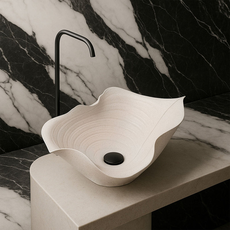 Lavoar ceramic pentru blat REA HM-02 Handmade ART