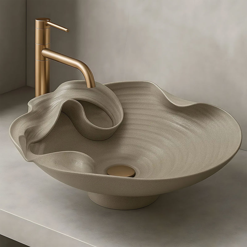 Lavoar ceramic pentru blat REA HM-12 Handmade ART