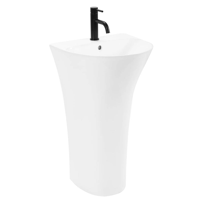 Lavoar de podea freestanding Rea Rita Slim Alb