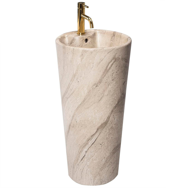 Lavoar freestanding de sine stătător Ceramic Rea Blanka Natural Matt Marmură