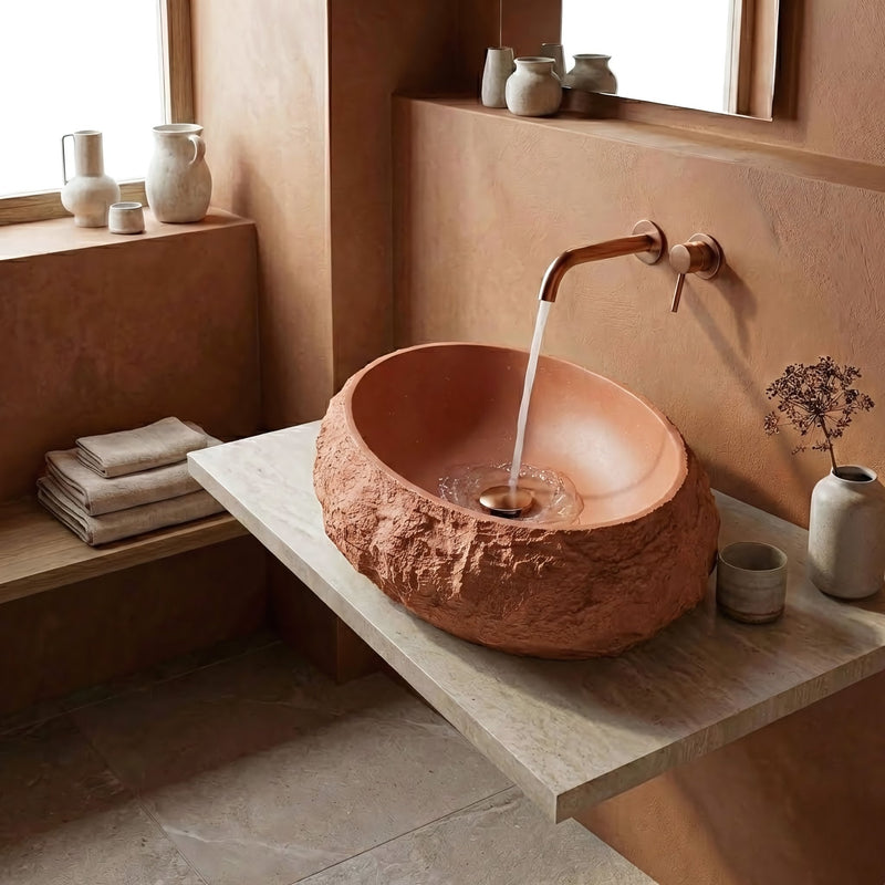 Lavoar pe blat Mika Terracotta