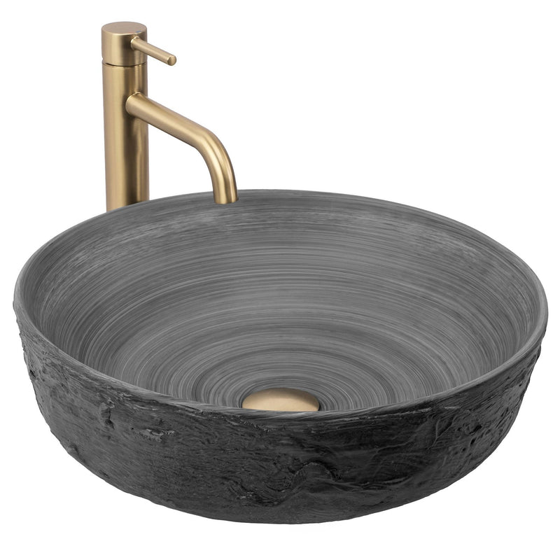 Lavoar pe blat Rea Babilon Silver - Ceramică sanitară - Gri | SanitarePro