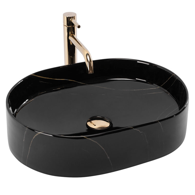 Lavoar pe blat Rea Nadia 50 Black Stone