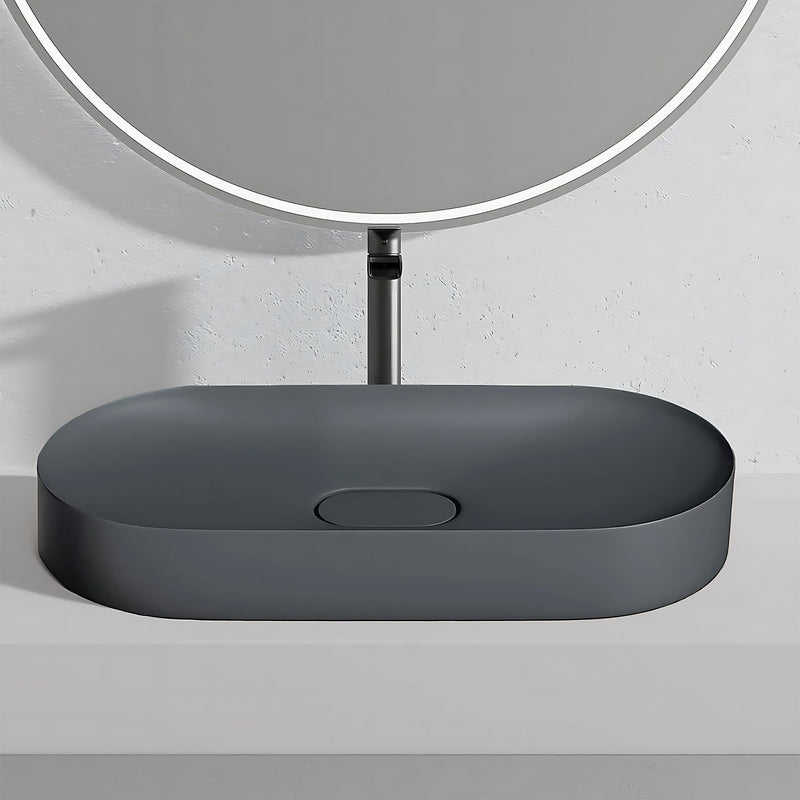 Lavoar pentru blat IRIS 71 CM GREY MATT