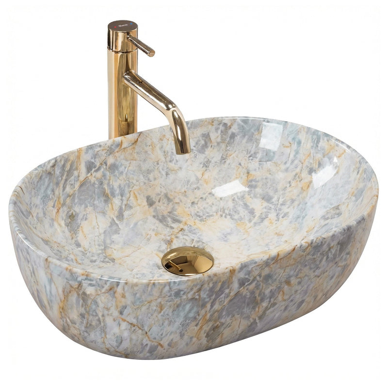 Lavoar pentru blat Rea Amelia Ruststone 48