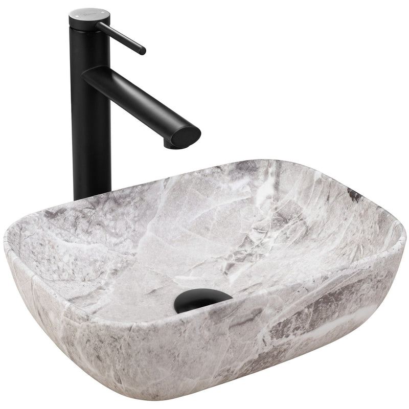 Lavoar pentru blat Rea Belinda mini stone matt