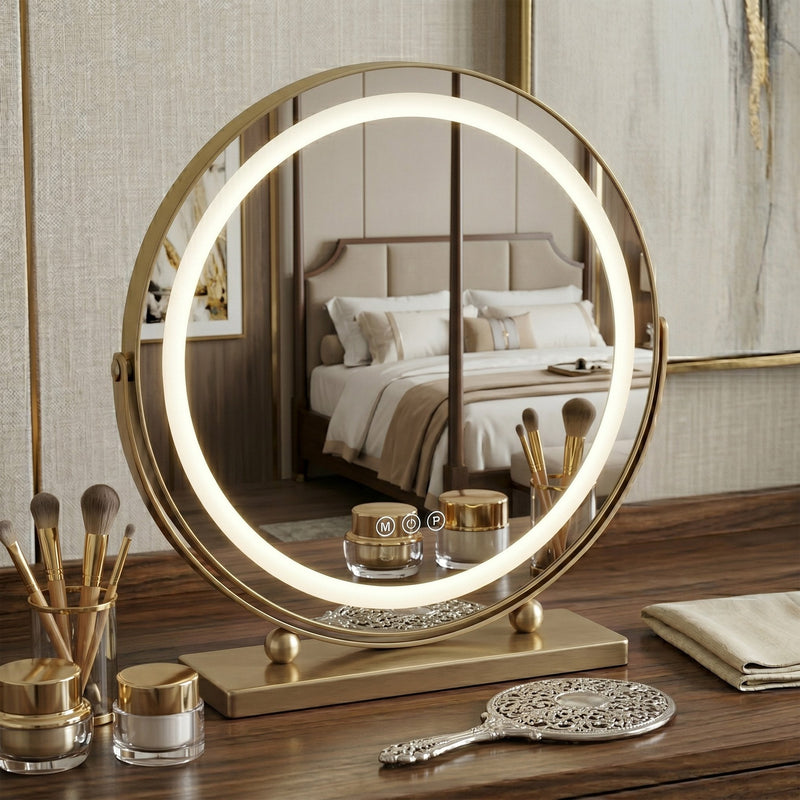 Oglindă LED MAKE-UP L.Gold 40 cm